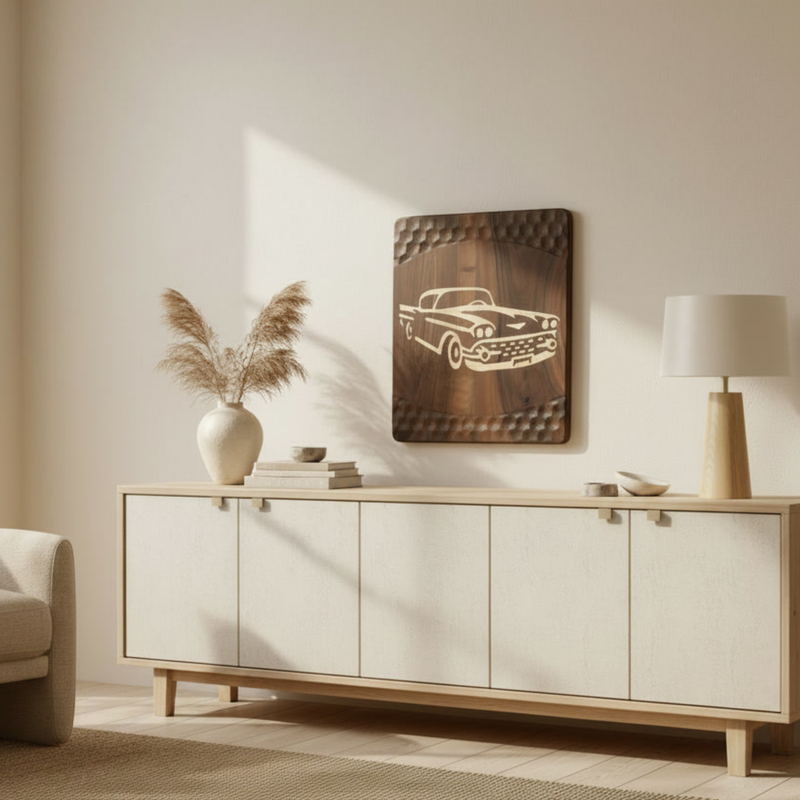 Wooden Car Wall Art