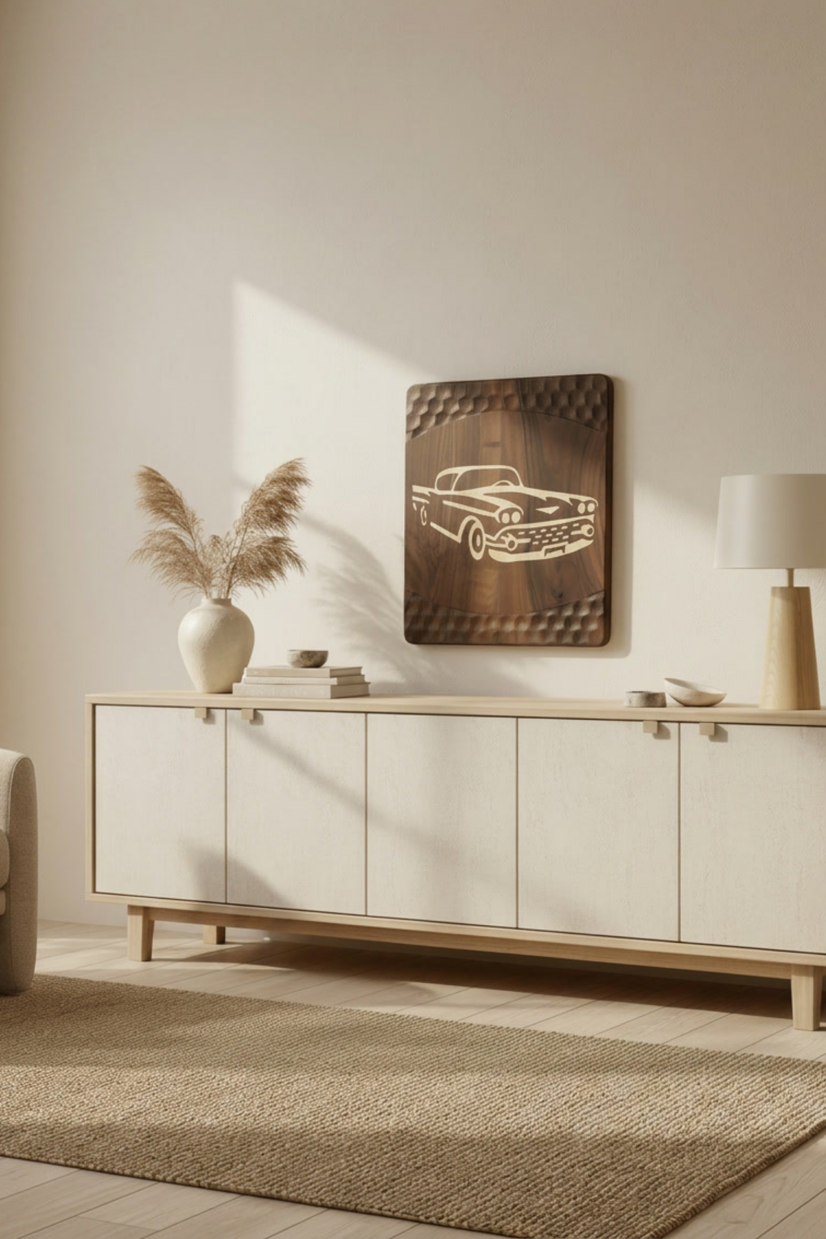 Wooden Car Wall Art - Vintage American
