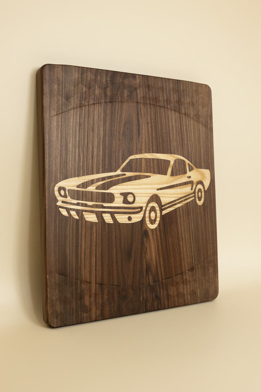 Wooden Car Wall Art - Classic Muscle
