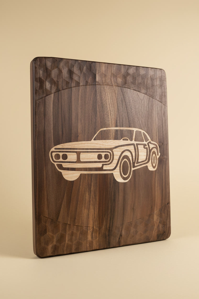 Wooden Car Wall Art - Sports Coupe
